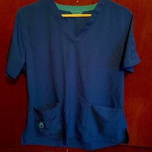 Women’s Blue Carhartt Scrub Top